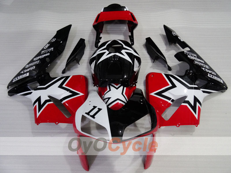 Kit de carénage à injection pour CBR600RR 03-04 - Rouge, blanc, noir - Personnalisé #OYO87904901 Image secondaire du produit