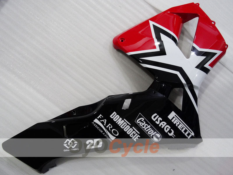 Kit de carénage à injection pour CBR600RR 03-04 - Rouge, blanc, noir - Personnalisé #OYO87904901