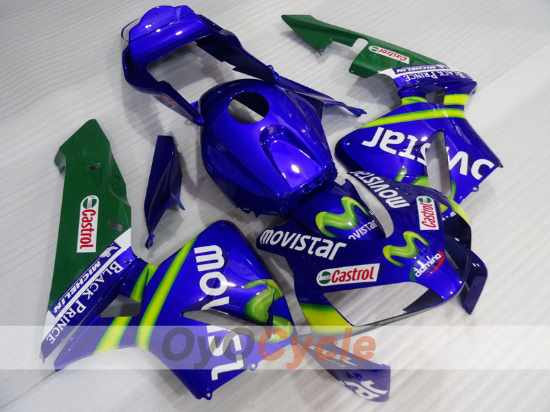 Kit de carénage à injection pour CBR600RR 03-04 - Jaune, bleu - Movistar #OYO87904904 Image secondaire du produit