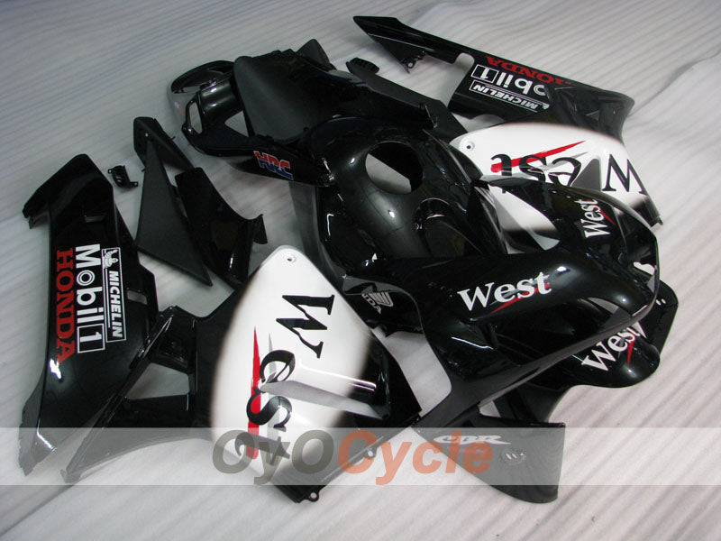Kit de carénage à injection pour CBR600RR 03-04 - Blanc, noir - West #OYO87904907 Image principale du produit