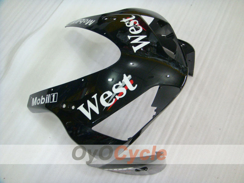 Kit de carénage à injection pour CBR600RR 03-04 - Blanc, noir - West #OYO87904908