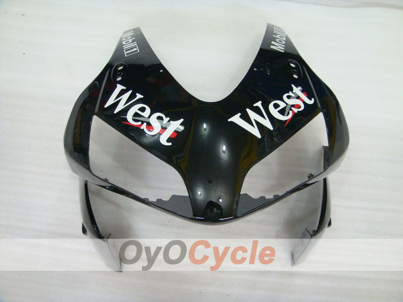 Kit de carénage à injection pour CBR600RR 03-04 - Blanc, noir - West #OYO87904908