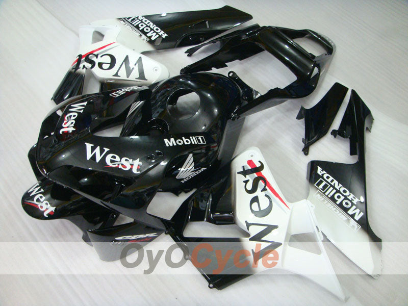 Kit de carénage à injection pour CBR600RR 03-04 - Blanc, noir - West #OYO87904908