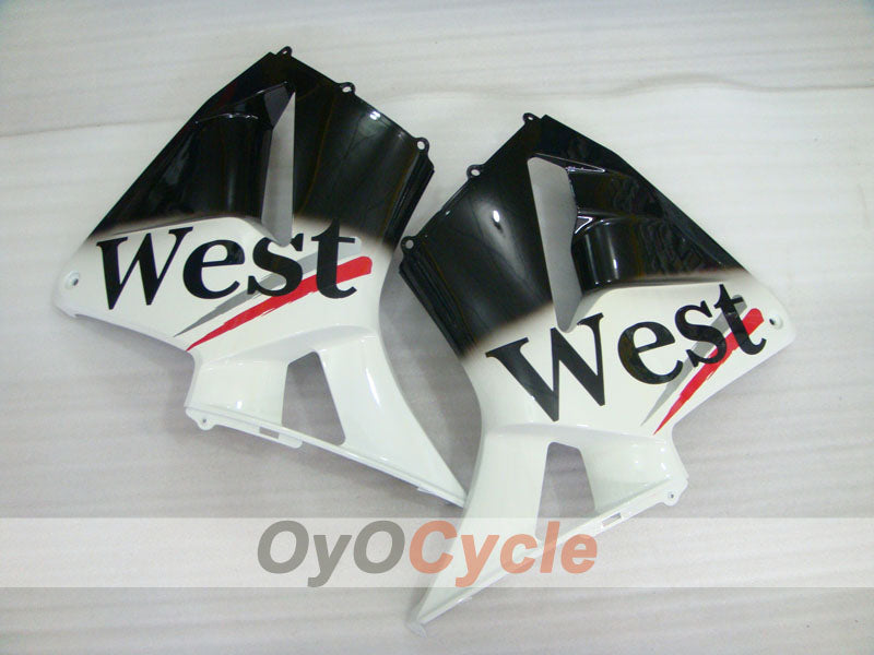 Kit de carénage à injection pour CBR600RR 03-04 - Blanc, noir - West #OYO87904908