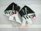 Kit de carénage à injection pour CBR600RR 03-04 - Blanc, noir - West #OYO87904908