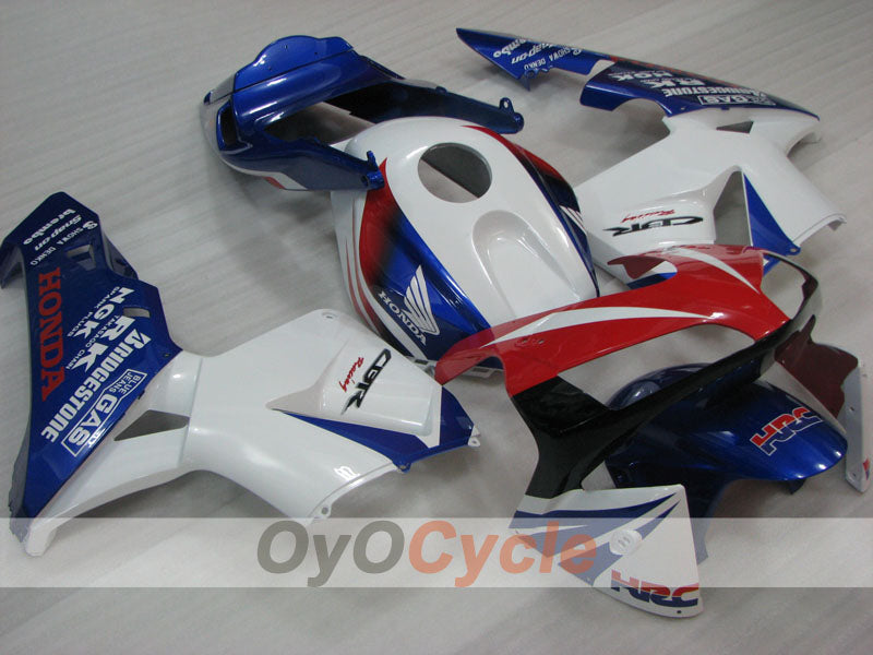 Kit de carénage à injection pour CBR600RR 03-04 - Bleu, blanc - Style d'origine #OYO87904909