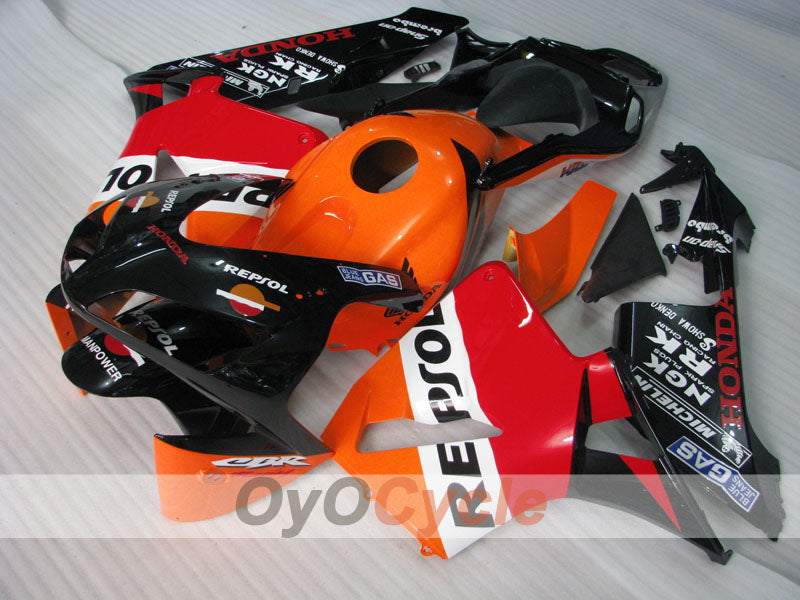 Kit de carénage à injection pour CBR600RR 03-04 - Orange, noir - Repsol #OYO87904910 Image secondaire du produit