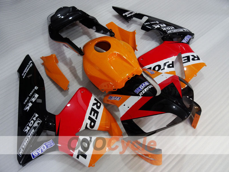 Kit de carénage à injection pour CBR600RR 03-04 - Orange, noir - Repsol #OYO87904911 Image secondaire du produit