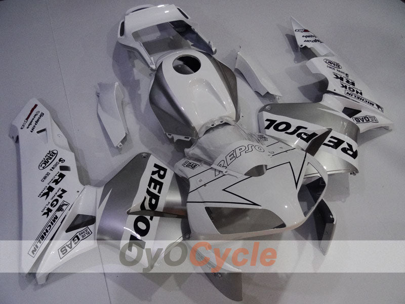 Kit de carénage à injection pour CBR600RR 03-04 - Blanc, argenté - Repsol #OYO87904913 Image principale du produit