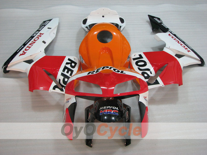 Kit de carénages injectés pour CBR600RR 05-06 - Rouge, orange, blanc - MICHELIN, RK, Repsol #OYO87904915 Image secondaire du produit