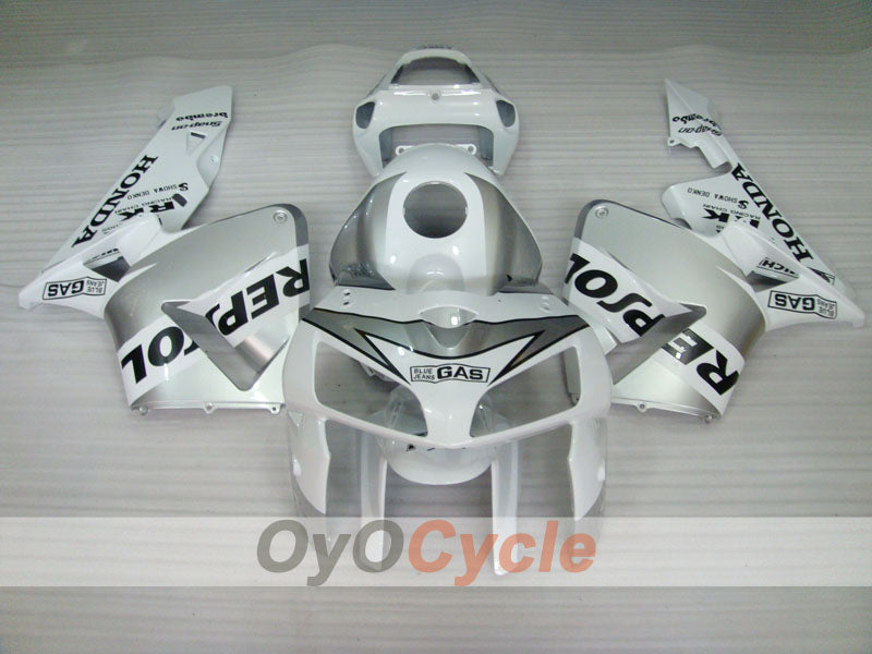 Kit de carénages injectés pour CBR600RR 05-06 - Argenté - MICHELIN, RK, Repsol #OYO87904916
