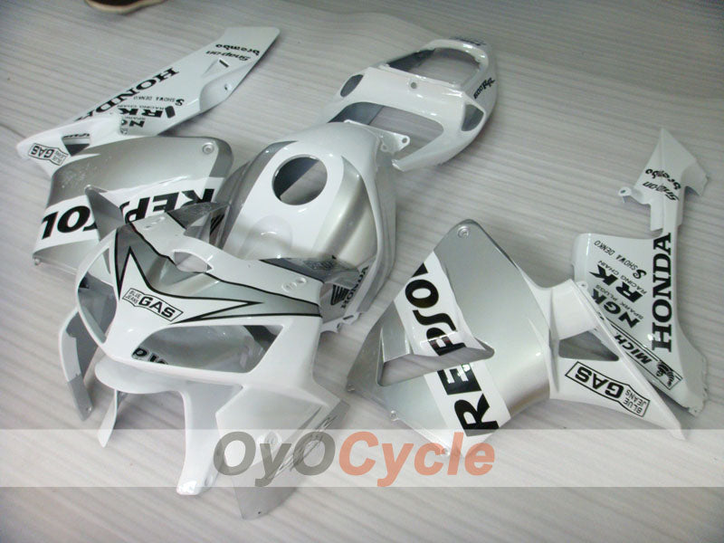 Kit de carénages injectés pour CBR600RR 05-06 - Argenté - MICHELIN, RK, Repsol #OYO87904916
