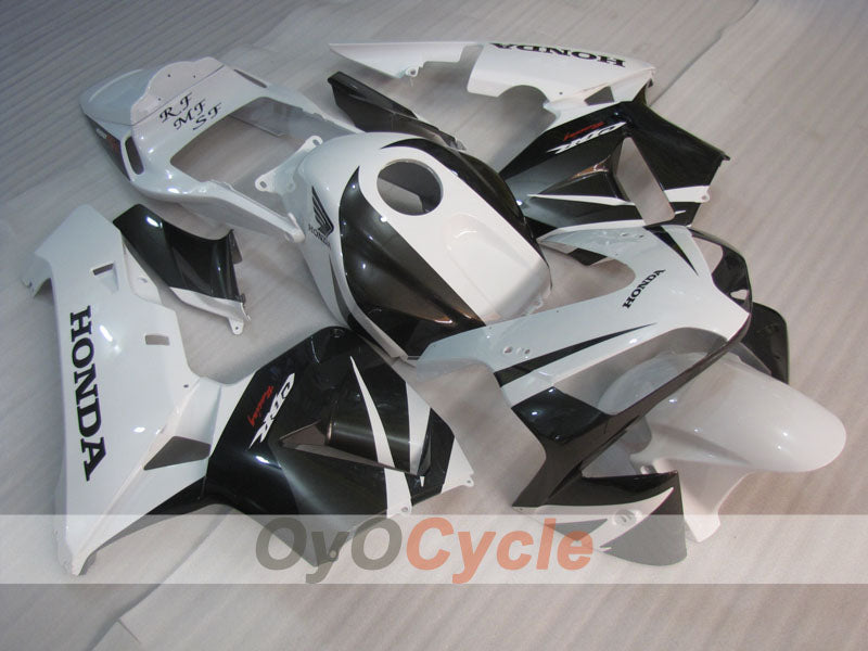 Kit de carénages injectés pour CBR600RR 05-06 - Blanc, noir - Style d'origine #OYO87904917