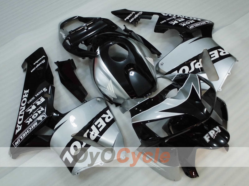Kit de carénages injectés pour CBR600RR 05-06 - Noir, argenté - Repsol #OYO87904920 Image principale du produit