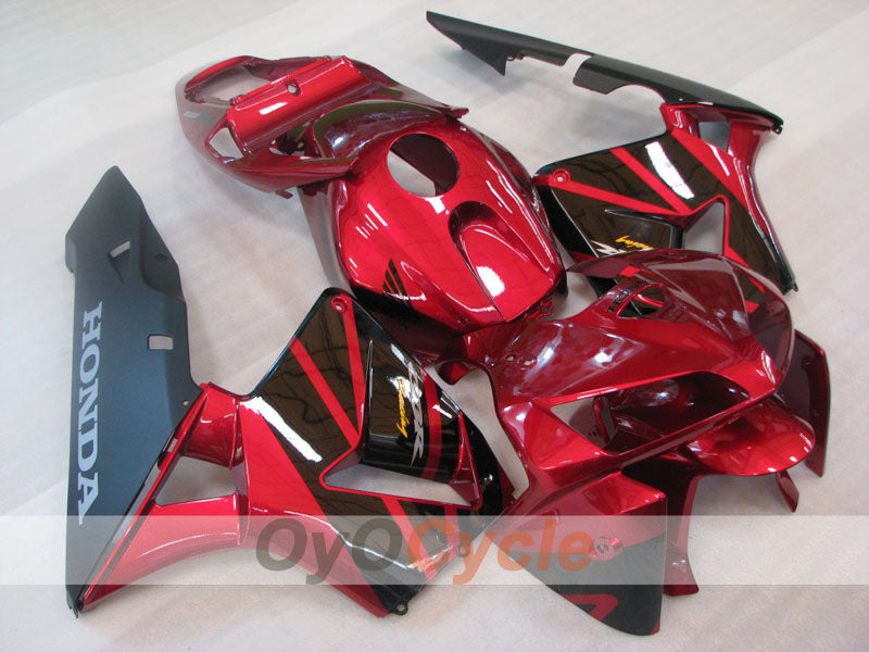 Kit de carénages injectés pour CBR600RR 05-06 - Rouge vin - Style d'origine #OYO87904921
