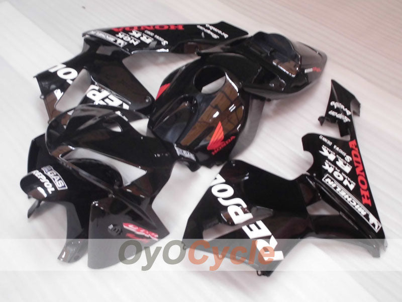 Kit de carénages injectés pour CBR600RR 05-06 - Noir - Repsol #OYO87904922