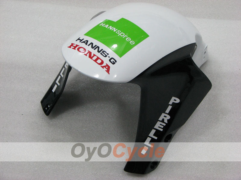 Kit de carénages injectés pour CBR600RR 05-06 - Vert, blanc, noir - HANN Spree #OYO87904924