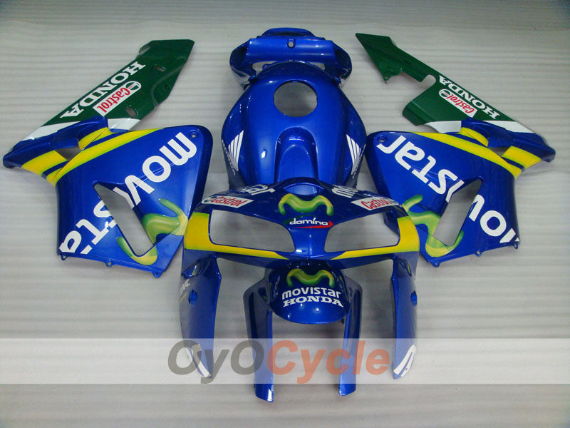 Kit de carénages injectés pour CBR600RR 05-06 - Jaune, bleu - Castrol, MICHELIN, Movistar #OYO87904926