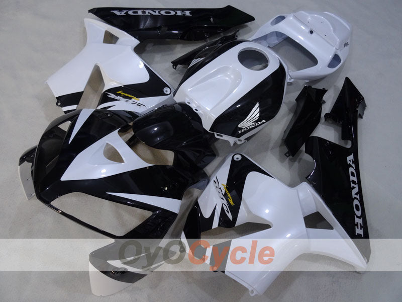 Kit de carénage à injection pour CBR600RR 05-06 - Blanc, Noir - Style d'usine #OYO87904929