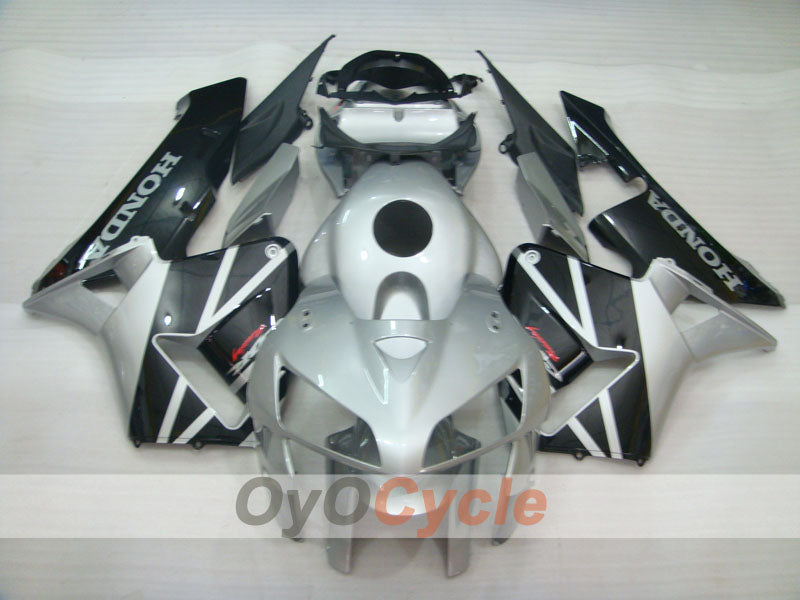 Kit de carénage à injection pour CBR600RR 05-06 - Noir, Argent - Style d'usine #OYO87904932 Image principale du produit
