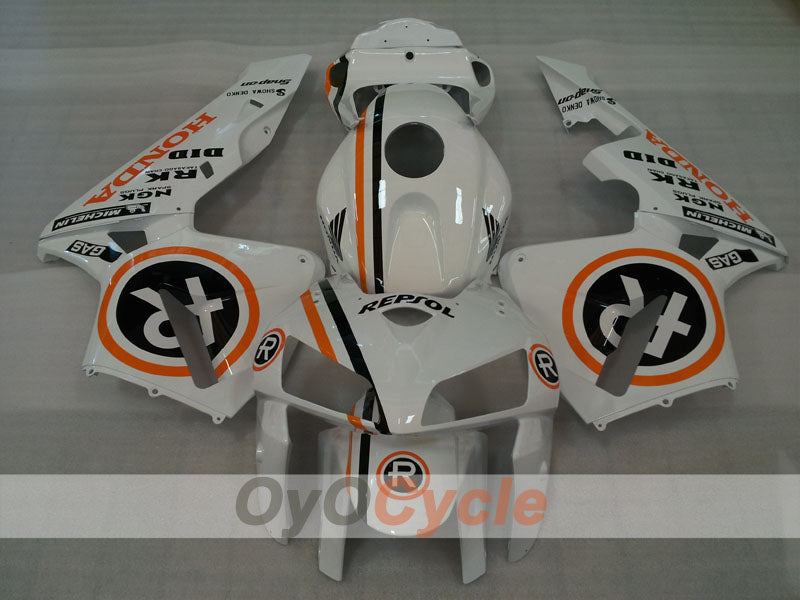 Kit de carénage à injection pour CBR600RR 05-06 - Blanc - MICHELIN, RK, Repsol #OYO87904934