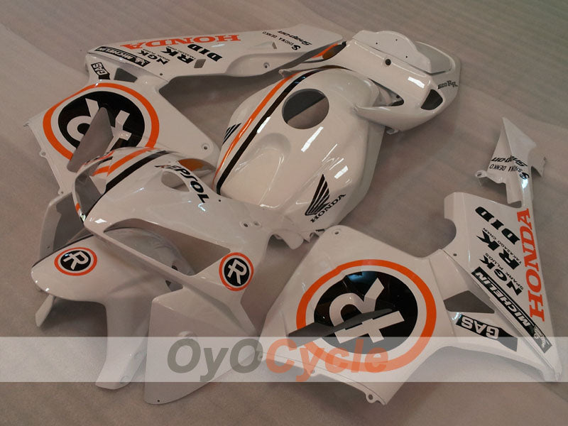 Kit de carénage à injection pour CBR600RR 05-06 - Blanc - MICHELIN, RK, Repsol #OYO87904934