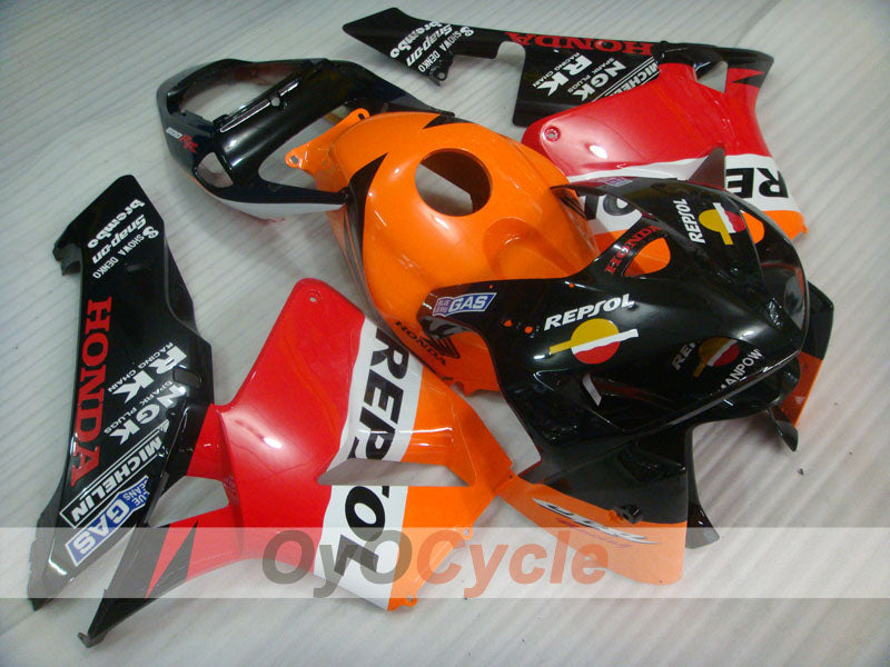 Kit de carénage à injection pour CBR600RR 05-06 - Orange, Noir - MICHELIN, RK, Repsol #OYO87904935