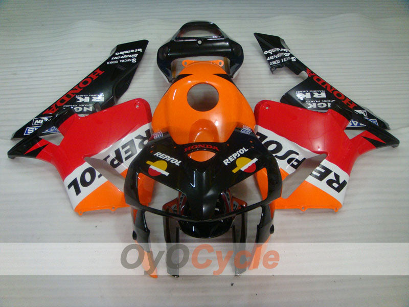 Kit de carénage à injection pour CBR600RR 05-06 - Orange, Noir - MICHELIN, RK, Repsol #OYO87904935