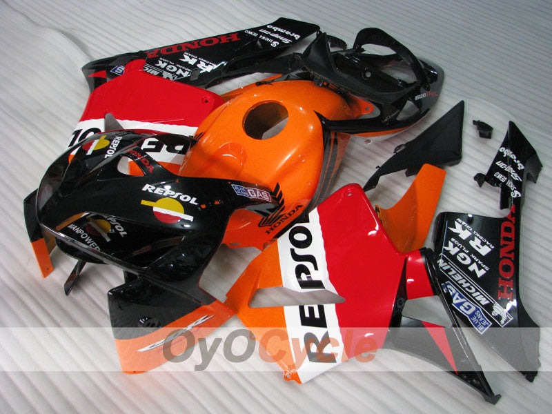 Kit de carénage à injection pour CBR600RR 05-06 - Orange, Noir - MICHELIN, RK, Repsol #OYO87904936 Image secondaire du produit