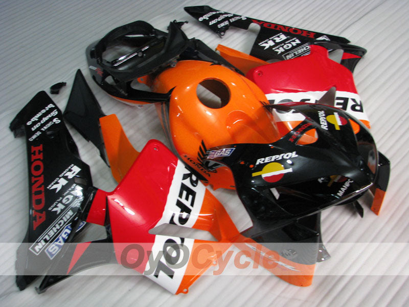 Kit de carénage à injection pour CBR600RR 05-06 - Orange, Noir - MICHELIN, RK, Repsol #OYO87904936 Image principale du produit