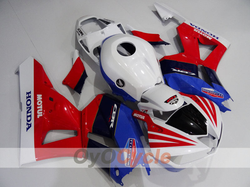 Kit de carénage injecté pour CBR600RR 13-20 - Rouge, Bleu, Blanc - MOTUL #OYO87904939