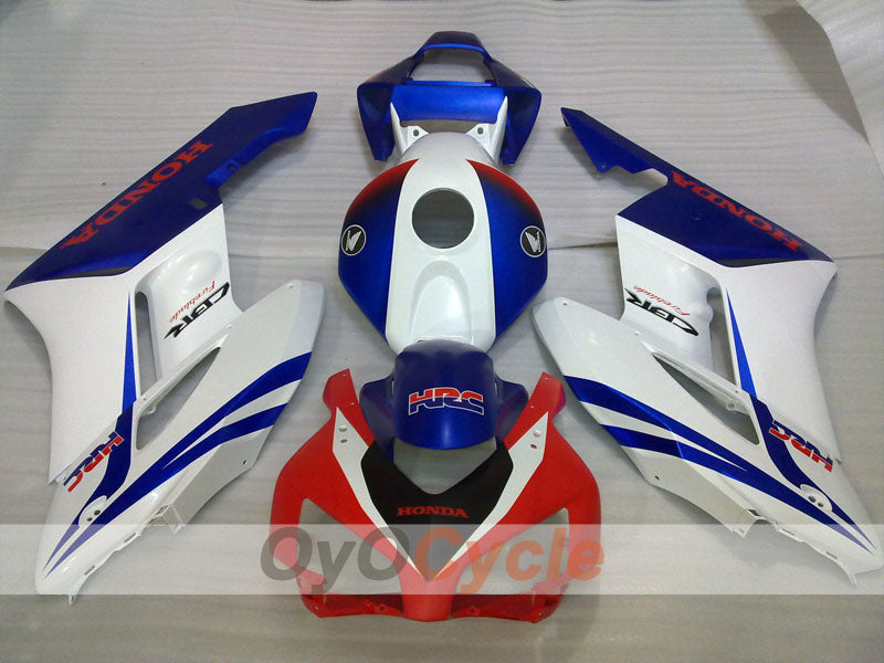 Kit de carénage injecté pour CBR1000RR 04-05 - Rouge, Bleu, Blanc - HRC #OYO87904946