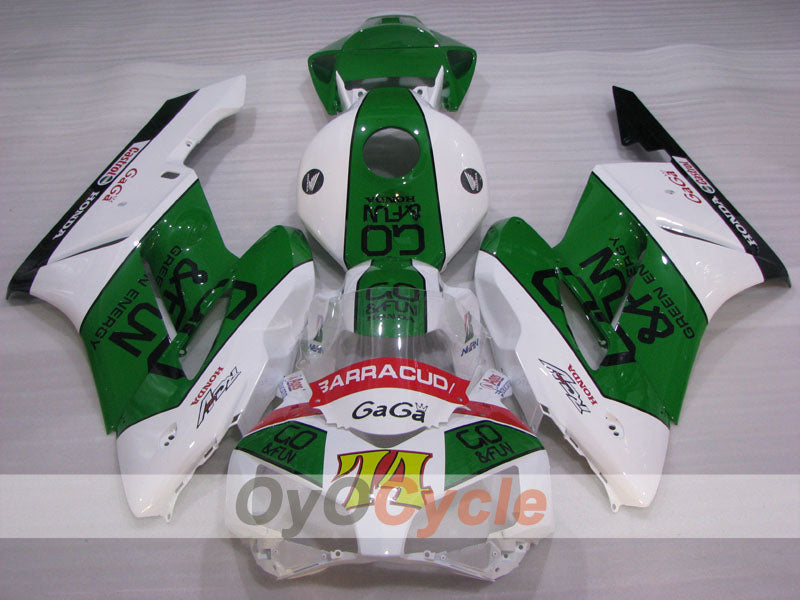 Kit de carénage injecté pour CBR1000RR 04-05 - Vert, Blanc - GO&FUN #OYO87904950