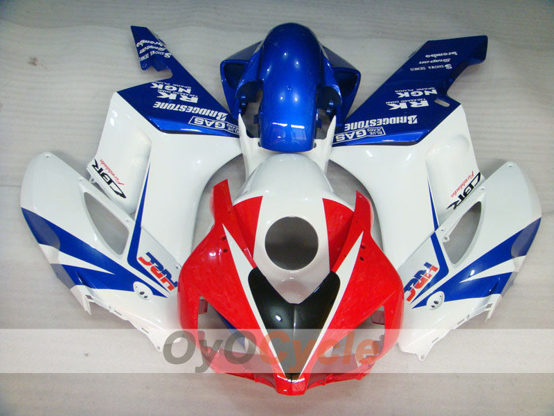 Kit de carénage à injection pour CBR1000RR 04-05 - Bleu, blanc - Style d'origine, HRC #OYO87904960