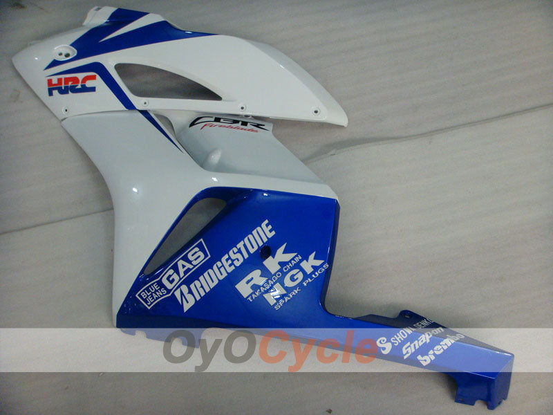 Kit de carénage à injection pour CBR1000RR 04-05 - Bleu, blanc - Style d'origine, HRC #OYO87904960