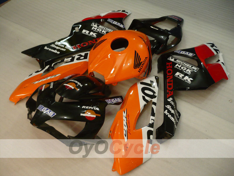 Kit de carénage à injection pour CBR1000RR 04-05 - Orange, noir - Repsol #OYO87904963 Image secondaire du produit
