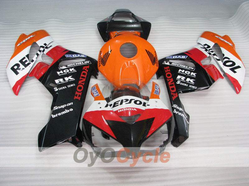 Kit de carénage à injection pour CBR1000RR 04-05 - Orange, Noir - Repsol #OYO87904966 Image secondaire du produit