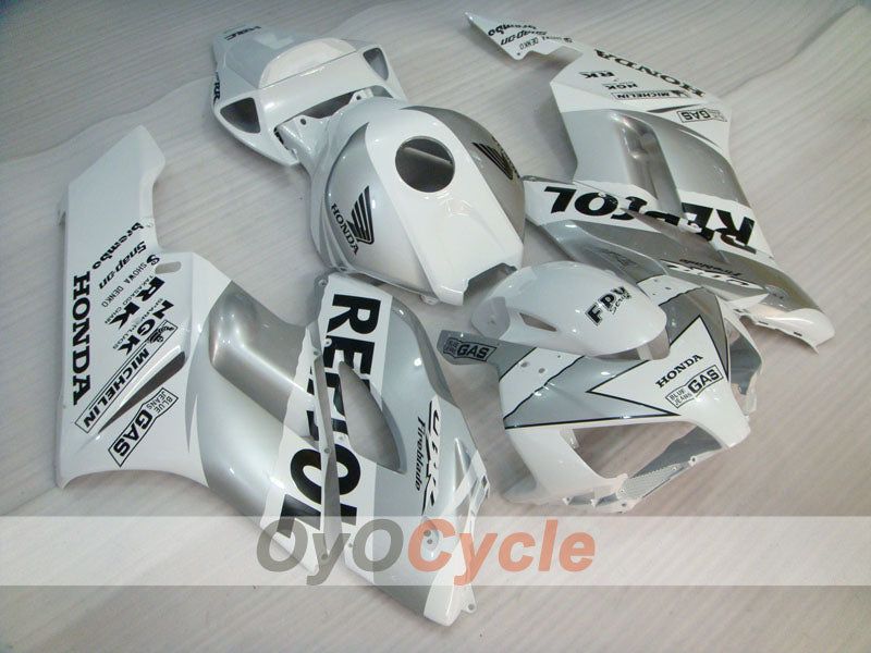 Kit de carénage à injection pour CBR1000RR 04-05 - Blanc, Argent - Repsol #OYO87904967