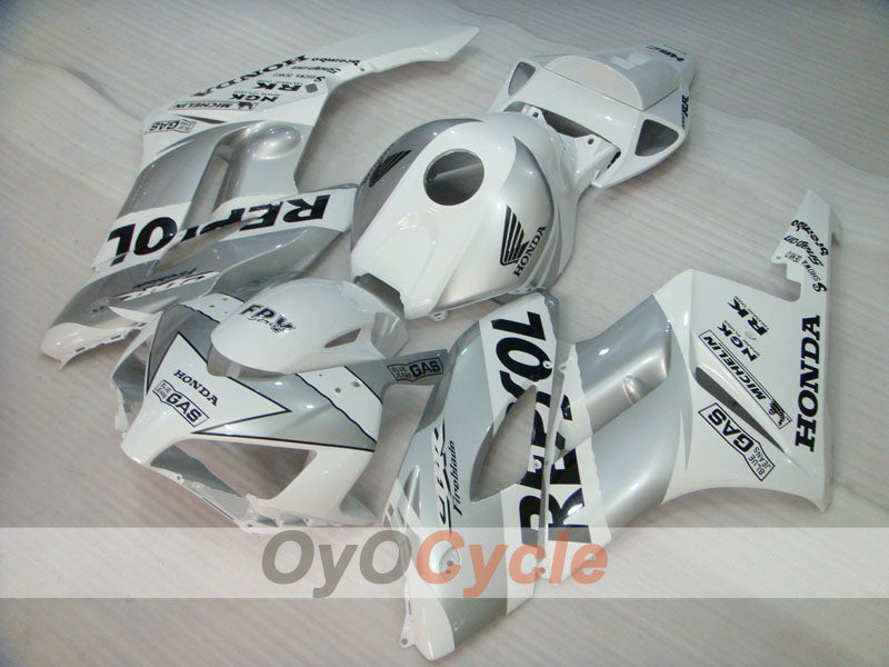Kit de carénage à injection pour CBR1000RR 04-05 - Blanc, Argent - Repsol #OYO87904967 Image secondaire du produit
