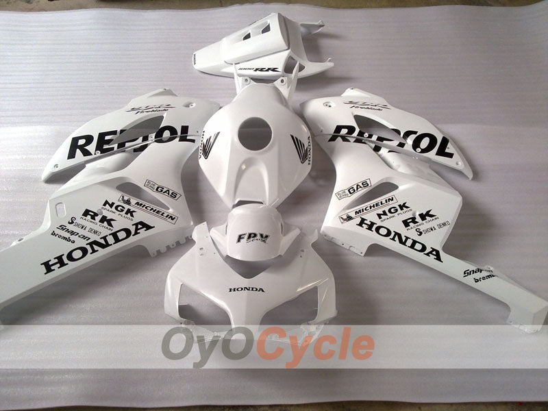Kit de carénage à injection pour CBR1000RR 04-05 - Blanc, Argent - Repsol #OYO87904968