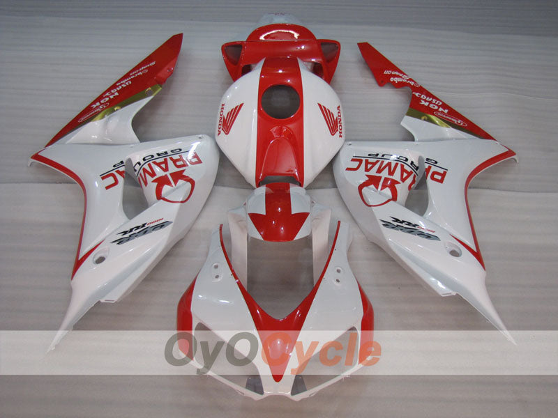 Kit de carénage à injection pour CBR1000RR 06-07 - Rouge, Blanc - PRAMAC #OYO87904972 Image secondaire du produit
