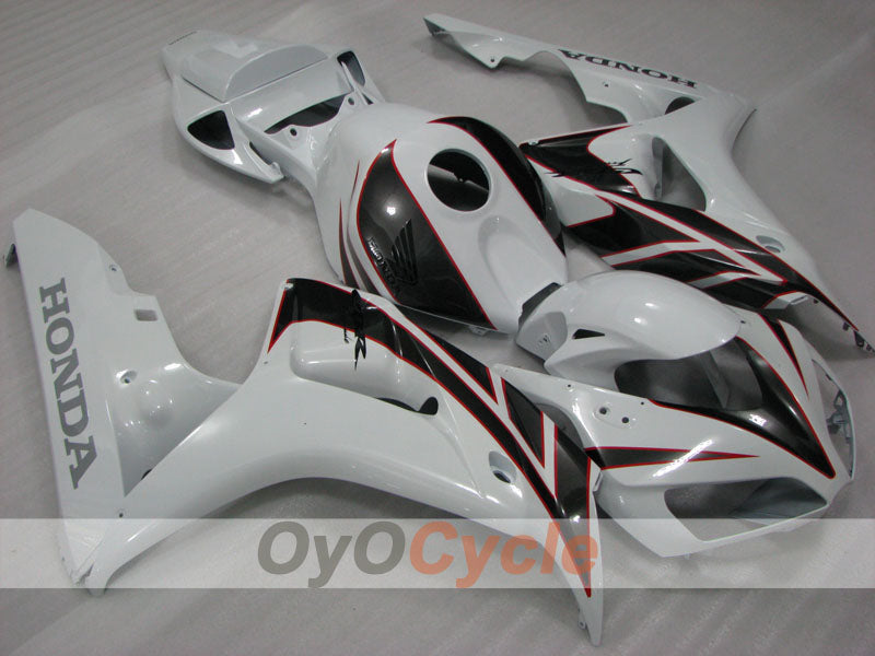 Kit de carénage à injection pour CBR1000RR 06-07 - Blanc, Noir - Style d’usine #OYO87904973