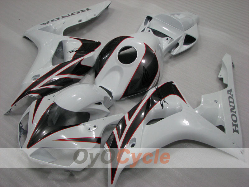Kit de carénage à injection pour CBR1000RR 06-07 - Blanc, Noir - Style d’usine #OYO87904973