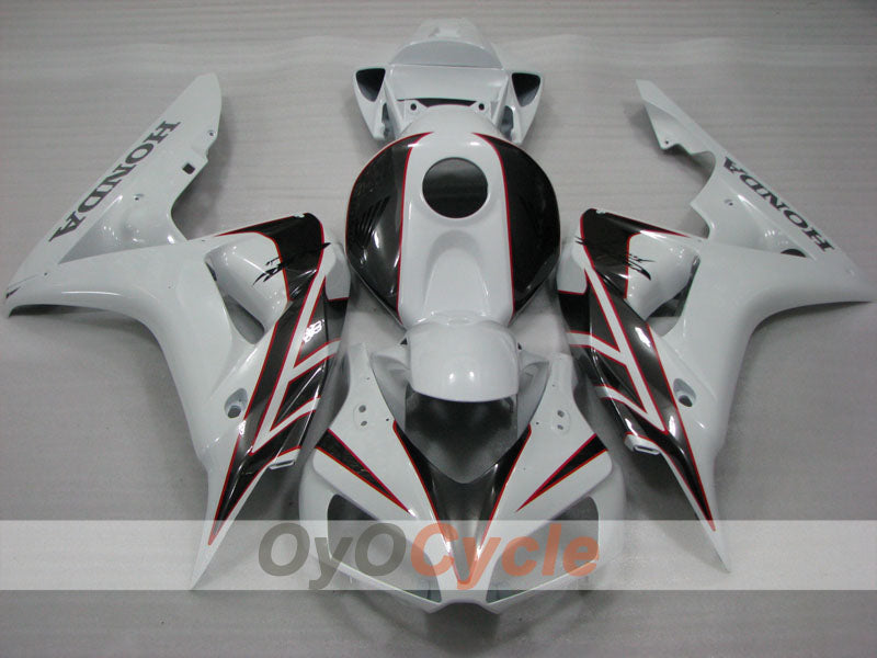 Kit de carénage à injection pour CBR1000RR 06-07 - Blanc, Noir - Style d’usine #OYO87904973