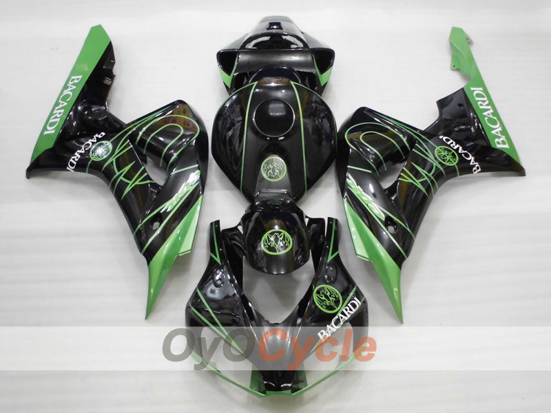 Kit de carénage à injection pour CBR1000RR 06-07 - Vert, Noir - BACARDI #OYO87904974 Image secondaire du produit