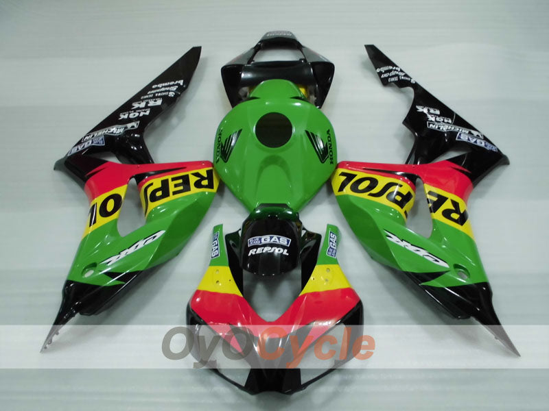 Kit de carénage à injection pour CBR1000RR 06-07 - Vert, Noir - Repsol #OYO87904976 Image principale du produit