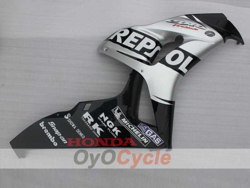 Kit de carénage à injection pour CBR1000RR 06-07 - Noir, argent - Repsol #OYO87904977