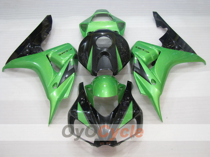 Kit de carénage à injection pour CBR1000RR 06-07 - Vert, noir - Style d'origine #OYO87904978