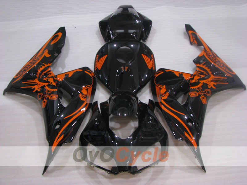 Kit de carénage à injection pour CBR1000RR 06-07 - Orange, noir - Personnalisé #OYO87904982