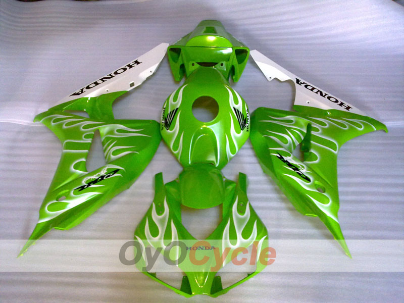 Kit de carénage à injection pour CBR1000RR 06-07 - Vert - Flamme #OYO87904985 Image principale du produit